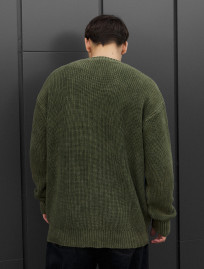 Sweter dzianinowy Staff jk khaki oversize