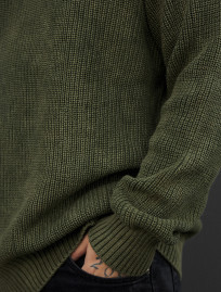 Sweter dzianinowy Staff jk khaki oversize