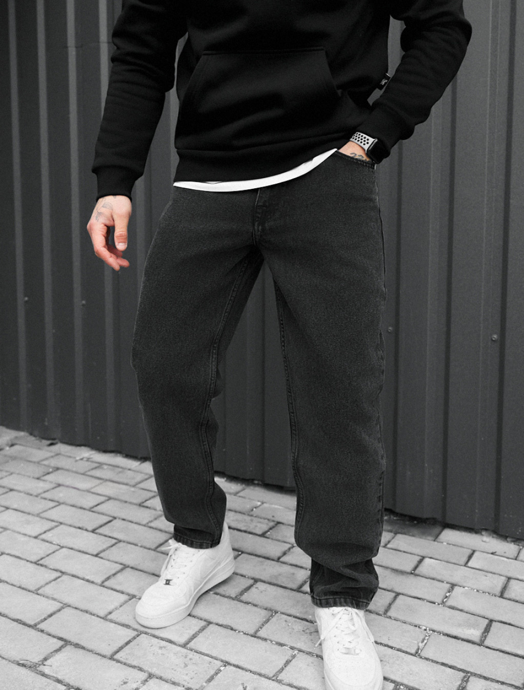 Dżinsy Staff 048 dark gray regular