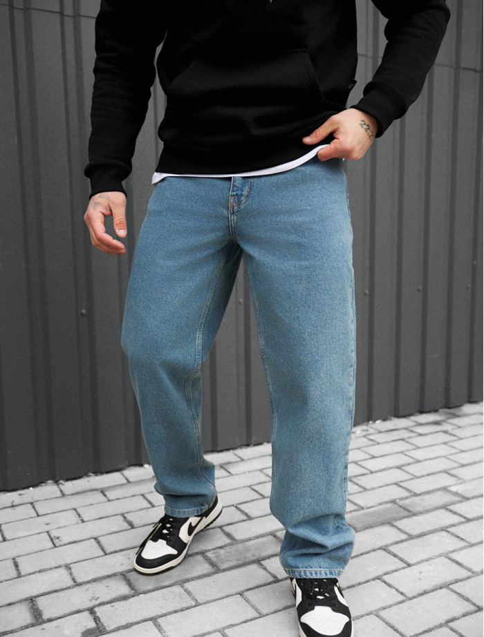 Dzinsy Staff 054 blue baggy