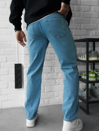 Dżinsy Staff 04 wide-leg light blue