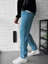 Dżinsy Staff 04 wide-leg light blue