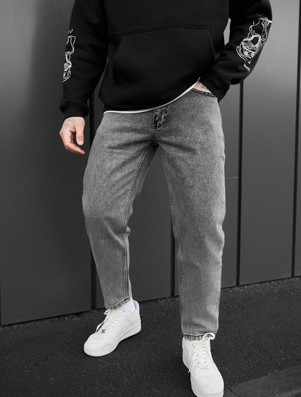 Dżinsy Staff 05 gray baggy fit