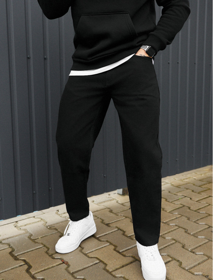 Dżinsy Staff 05 black baggy fit