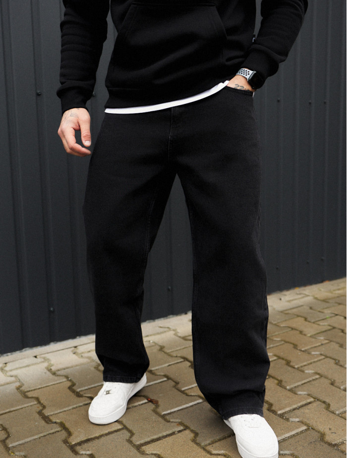 Dżinsy Staff 023 black baggy