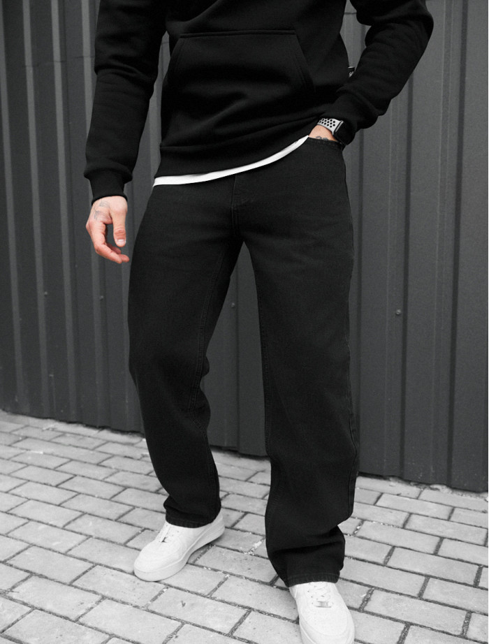 Dżinsy Staff 027 black baggy