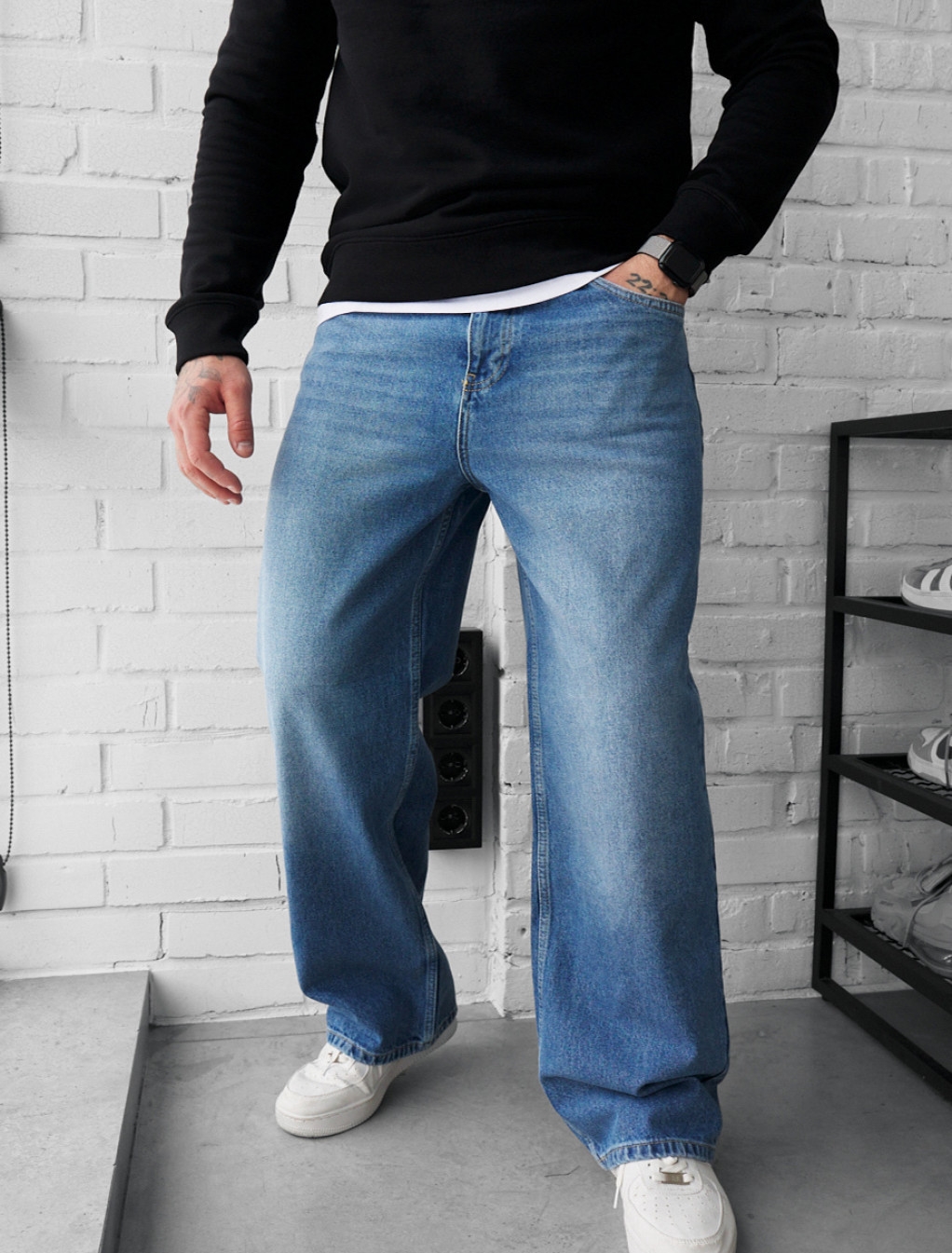 Dżinsy Staff 01 blue baggy