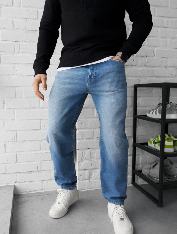 Dżinsy Staff 11 loose fit blue