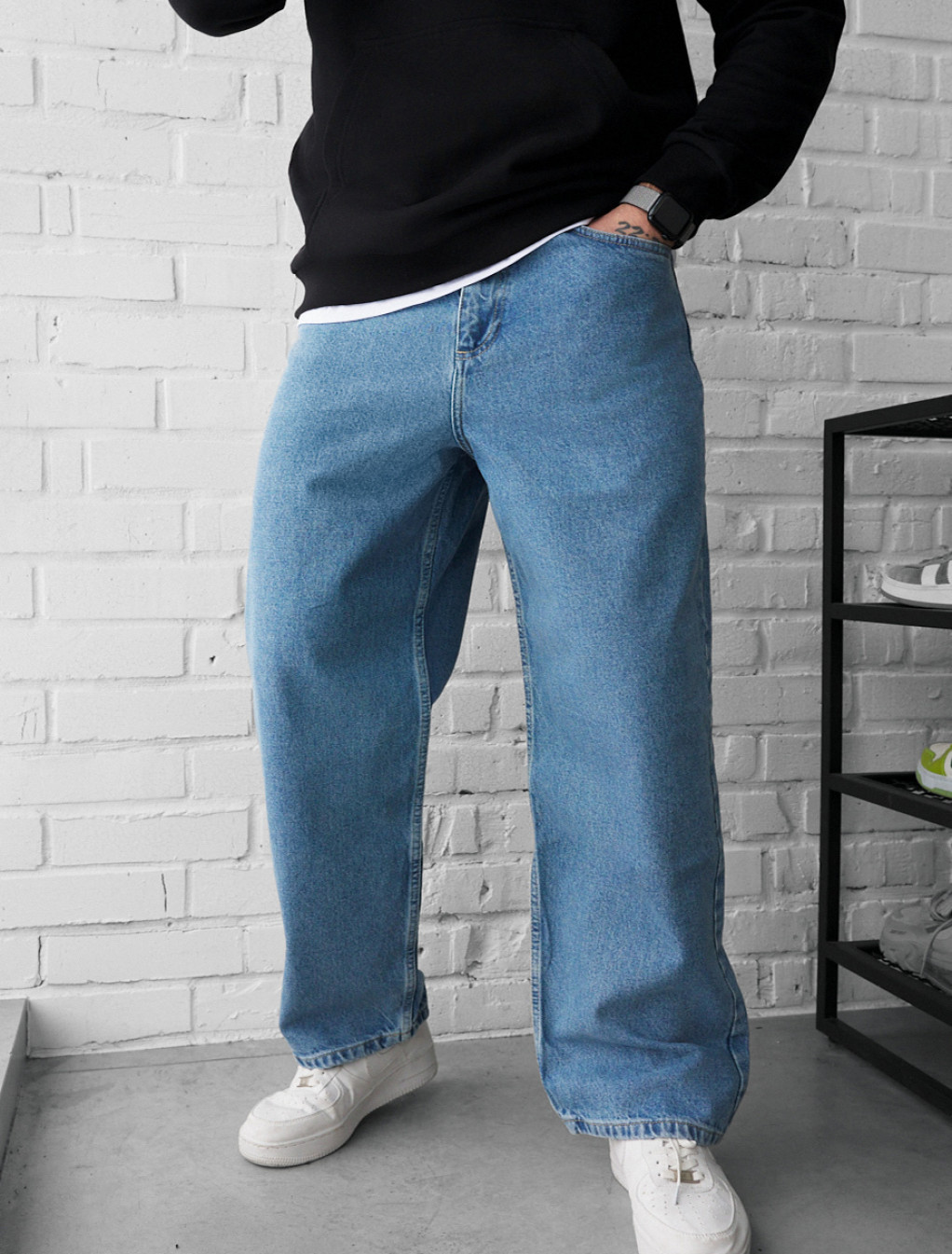 Dżinsy Staff 23 blue baggy