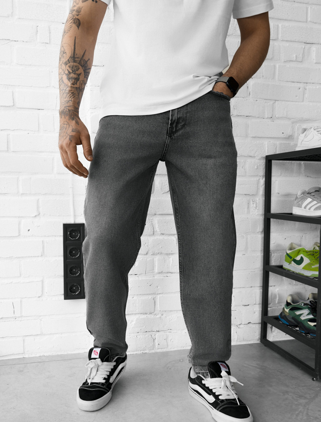 Dżinsy Staff 25 light gray regular