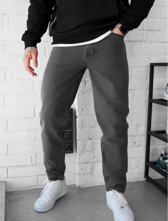Dżinsy Staff 30 gray slim