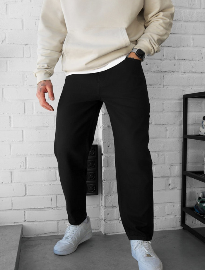 Dżinsy Staff 19 black regular mom