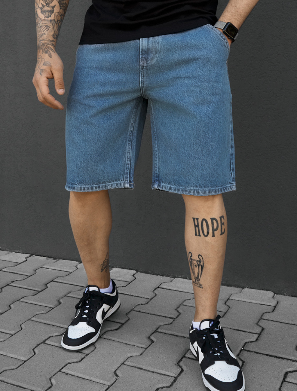 Spodenki Staff 19 blue loose fit