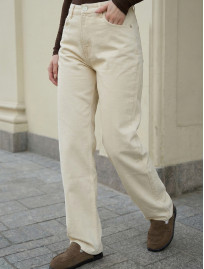 Dżinsy damskie Staff 002 milk wide leg