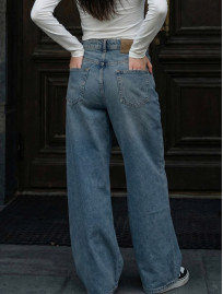 Dżinsy damskie Staff 3492 blue loose fit