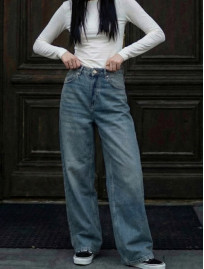 Dżinsy damskie Staff 3492 blue loose fit