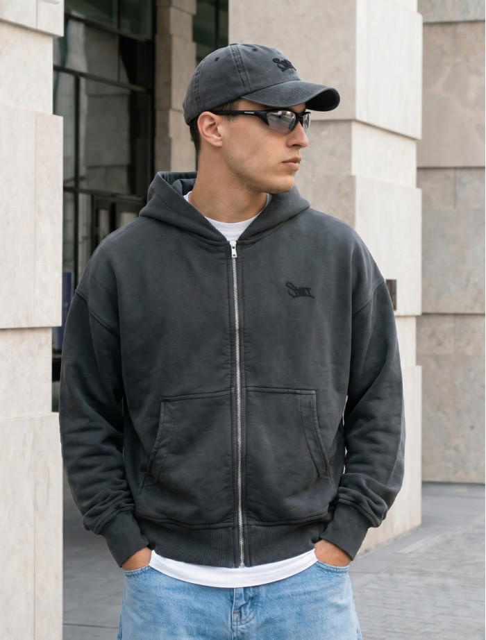Bluza Staff logo premium washed oversize