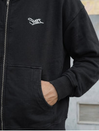 Bluza Staff logo dark gray premium washed oversize