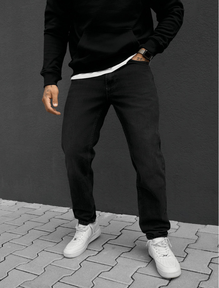 Dżinsy Staff 3 black regular