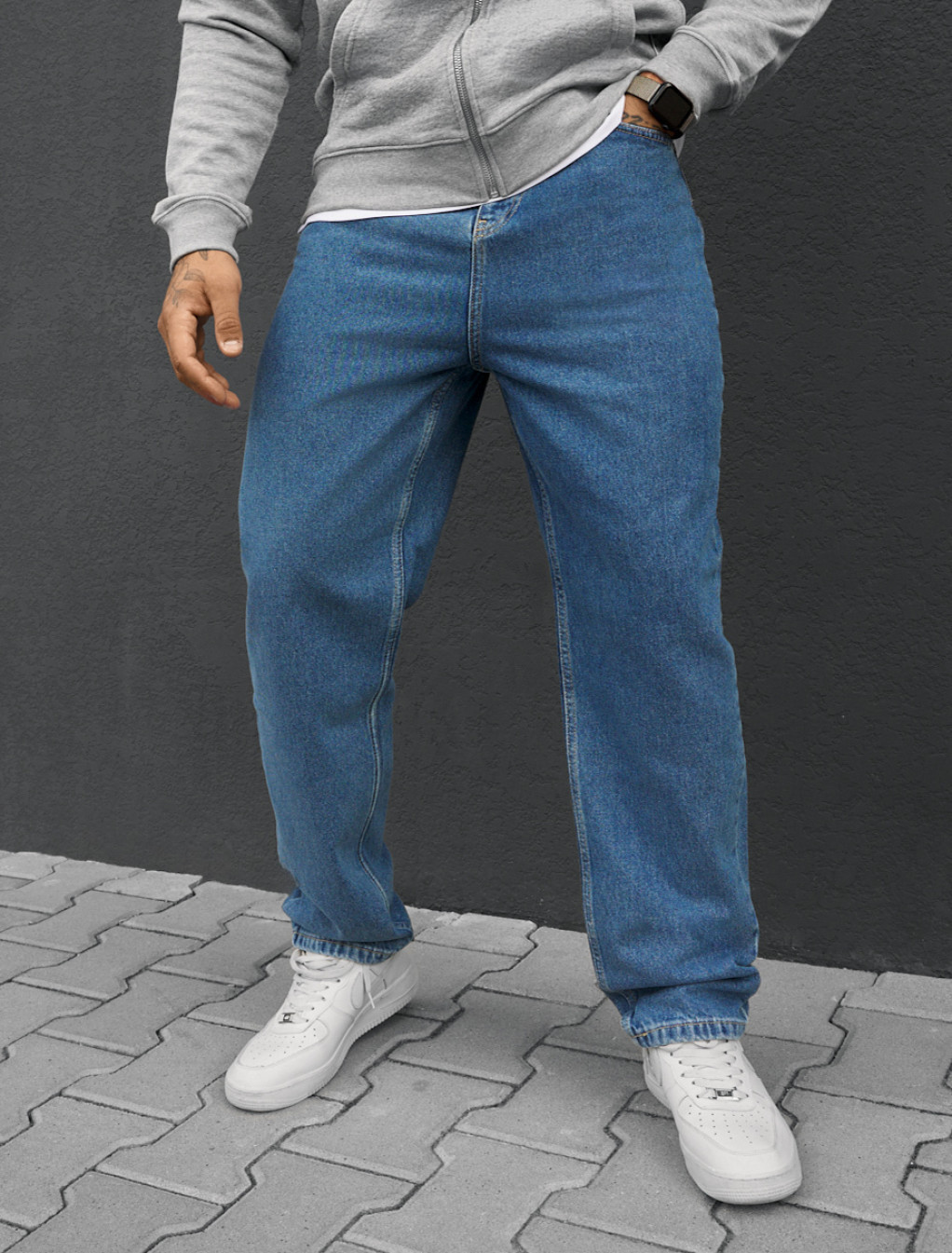 Dżinsy Staff 15 blue loose fit
