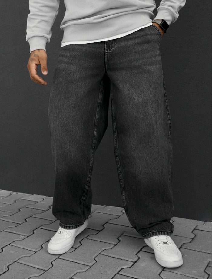 Dżinsy Staff 48 black baggy