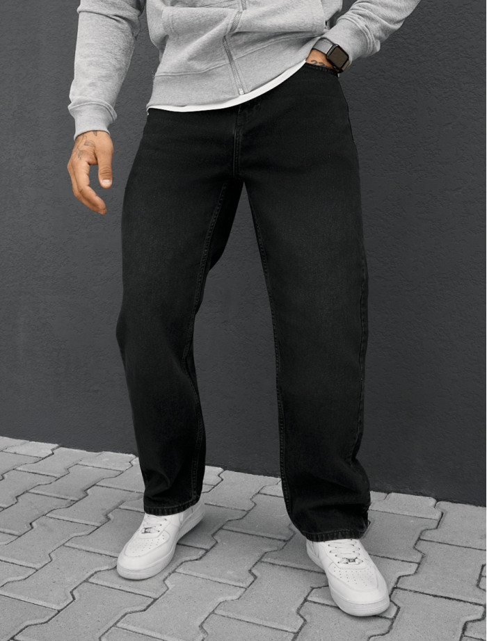 Dżinsy Staff 47 black regular