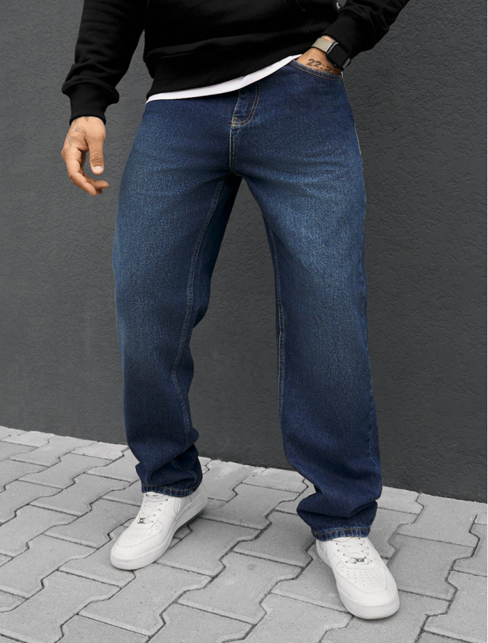 Dżinsy Staff 30 dark blue regular