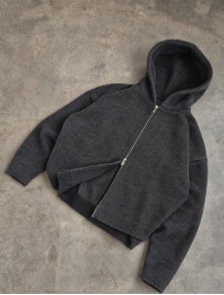 Bluza Staff zip gray premium oversize