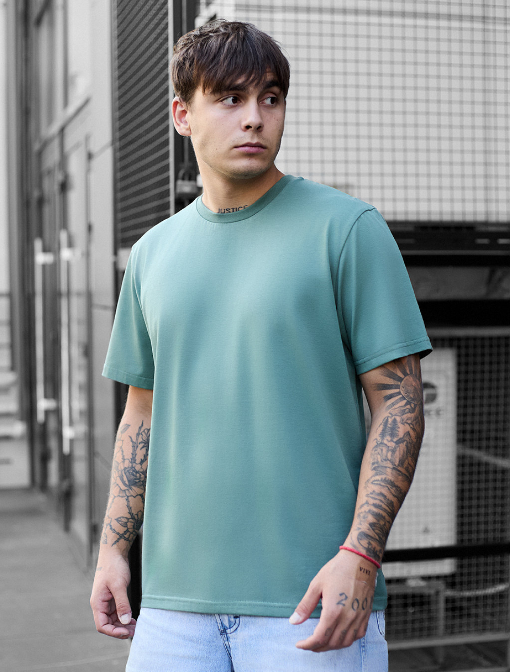 Koszulka Staff turquoise basic