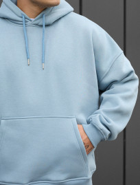 Bluza Staff light blue oversize fleece