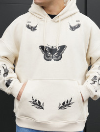 Bluza Staff butterfly oversize fleece