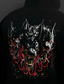 Bluza Staff black wolves oversize fleece