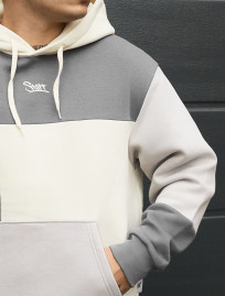 Błuza Staff logo gray & dark gray & milk  fleece