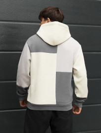 Błuza Staff logo gray & dark gray & milk  fleece