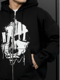 Bluza Staff x Husll face zip oversize