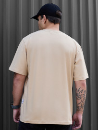 Koszulka Staff beige oversize