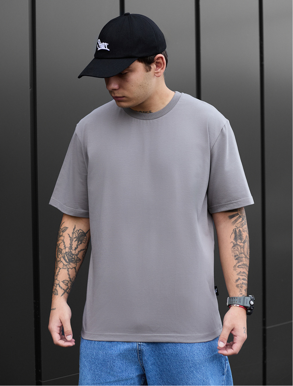 Koszulka Staff gray oversize