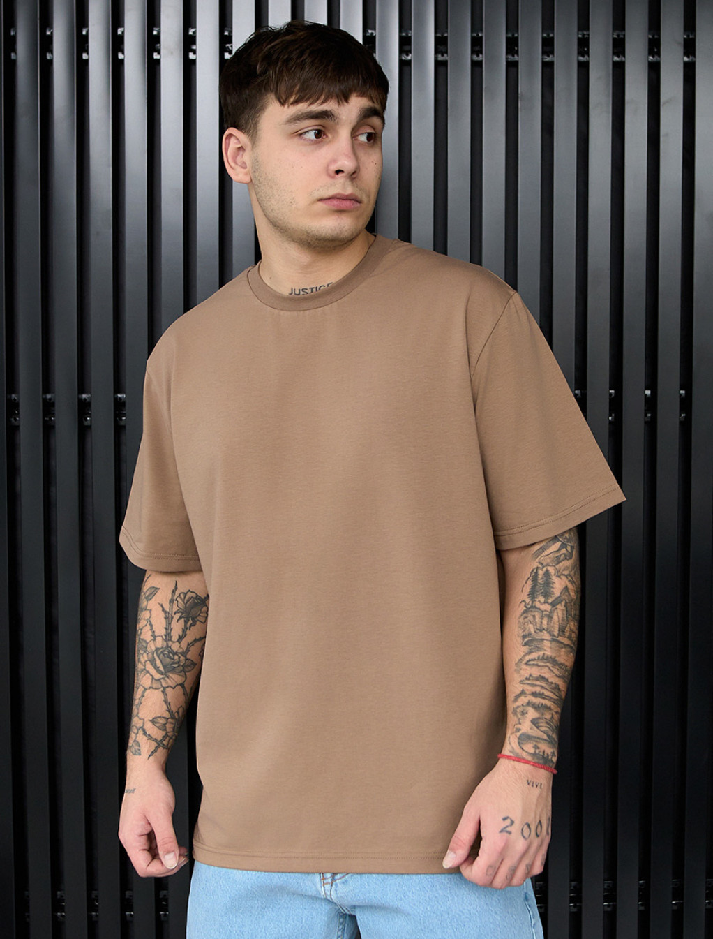 Koszulka Staff brown oversize