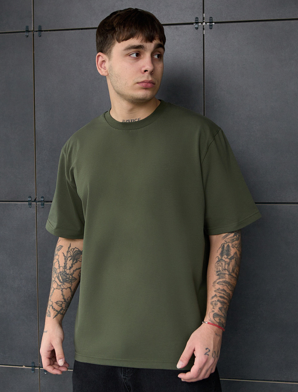 Koszulka Staff khaki oversize