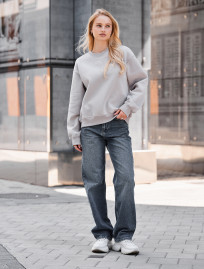 Bluza Staff lay light gray oversize fleece