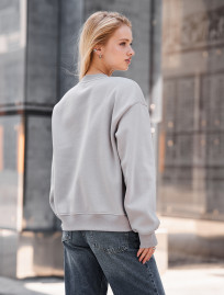 Bluza Staff lay light gray oversize fleece