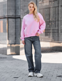 Bluza Staff lay pink oversize fleece