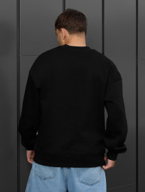 Bluza Staff black oversize fleece