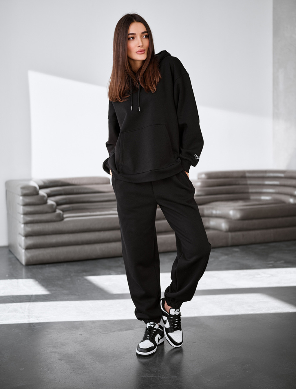 Dres Staff lo black oversize fleece