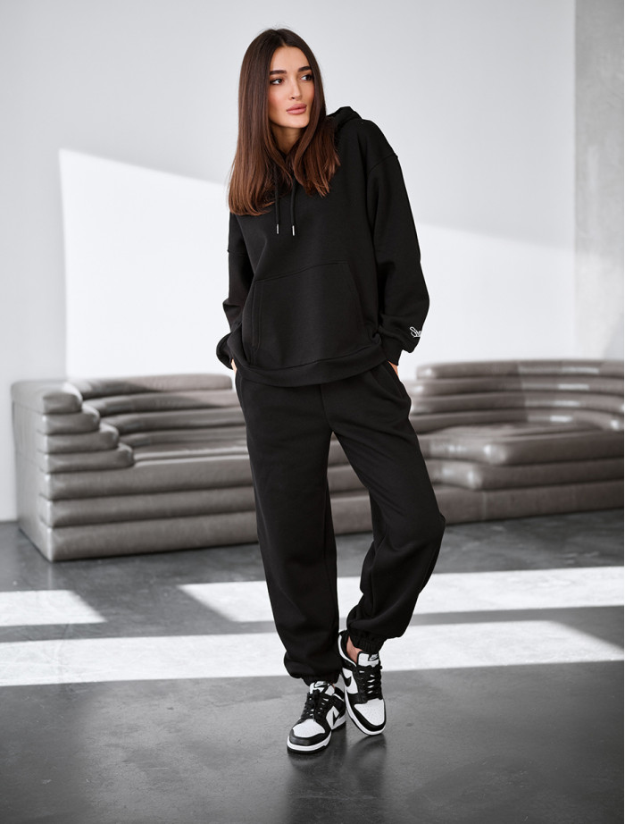 Dres Staff lo black oversize fleece