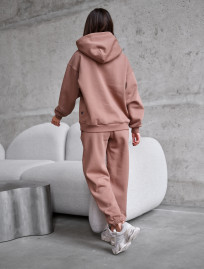 Dres damski Staff lo light brown oversize fleece