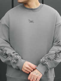 Bluza Staff leafs & logo oversize fleece
