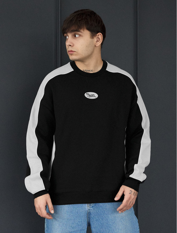 Bluza Staff bn logo & reflective oversize