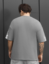 Koszulka Staff logo gray & white