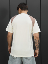 Koszulka Staff milk & light brown logo reglan
